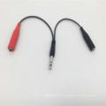 TRS/TS splitter to dual 6.35mm female cable